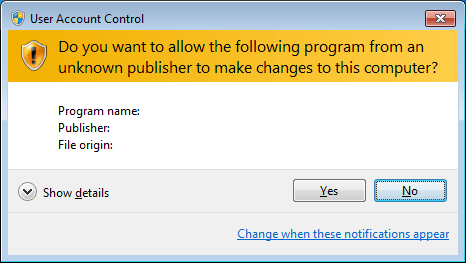 Control de cuentas de usuario